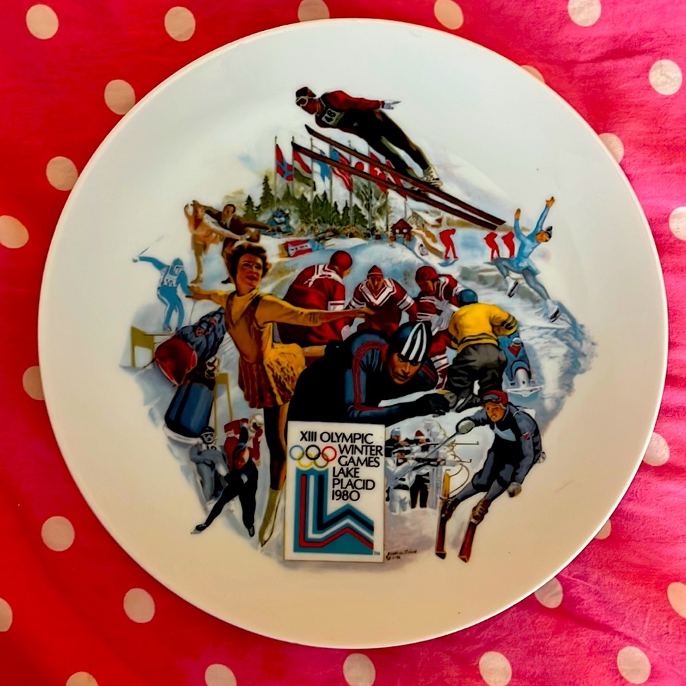 The Official 1980 Olympic Winter Games Plate - Lake Placid